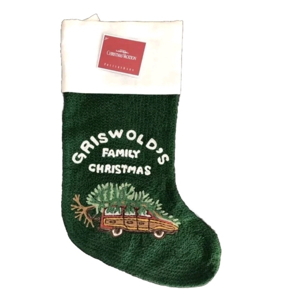 NEW Pottery Barn CHRISTMAS VACATION Griswold Family Christmas Stocking Green - Picture 4 of 10